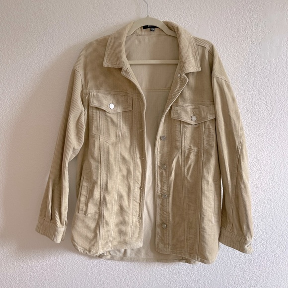 Missguided Jackets & Blazers - Missguided Oversized Corduroy Jacket